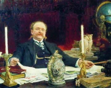  1912 Oil Painting - portrait of wilhelm von bitner 1912 Ilya Repin